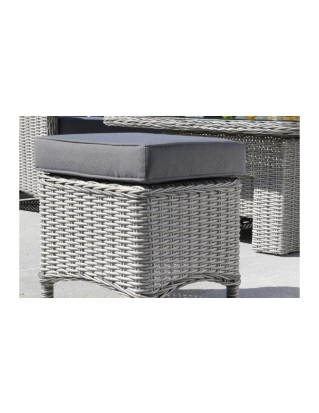 Salon de jardin d'angle Toulon - Aluminium et résine tressée - Gris Salon De Jardin D'angle Toulon - Aluminium Et Résine Tressée - Gris -Magasin De Jardin Et D'extérieur salon de jardin toulon aluminium et resine tressee 3