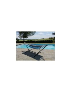 Set Hamac Metalik - Hamac Avec Support - Jobek - Turquoise Anthracite XL 140X300 2 Set Hamac Metalik - Hamac Avec Support - Jobek - Turquoise Anthracite XL 140X300 -Magasin De Jardin Et D'extérieur set hamac metalik hamac avec support toile au choix jobek 2
