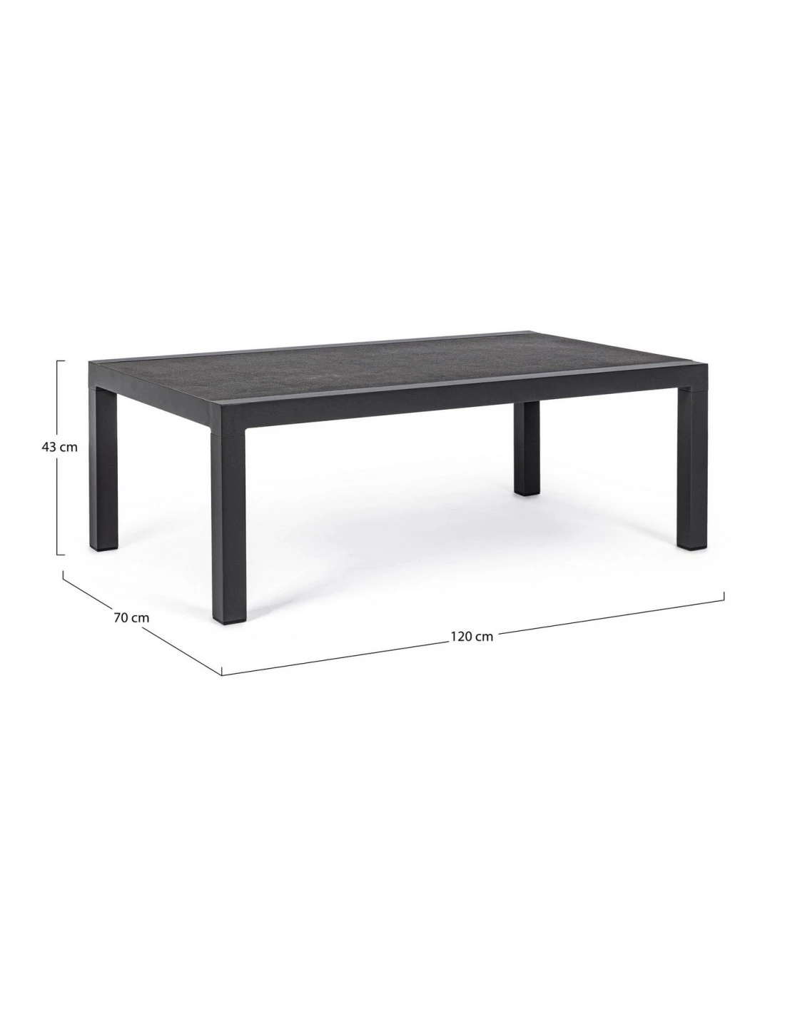 Table basse Kledi Anthracite 120 x 70cm Table Basse Kledi Anthracite 120 X 70cm -Magasin De Jardin Et D'extérieur table basse kledi anthracite 1 1
