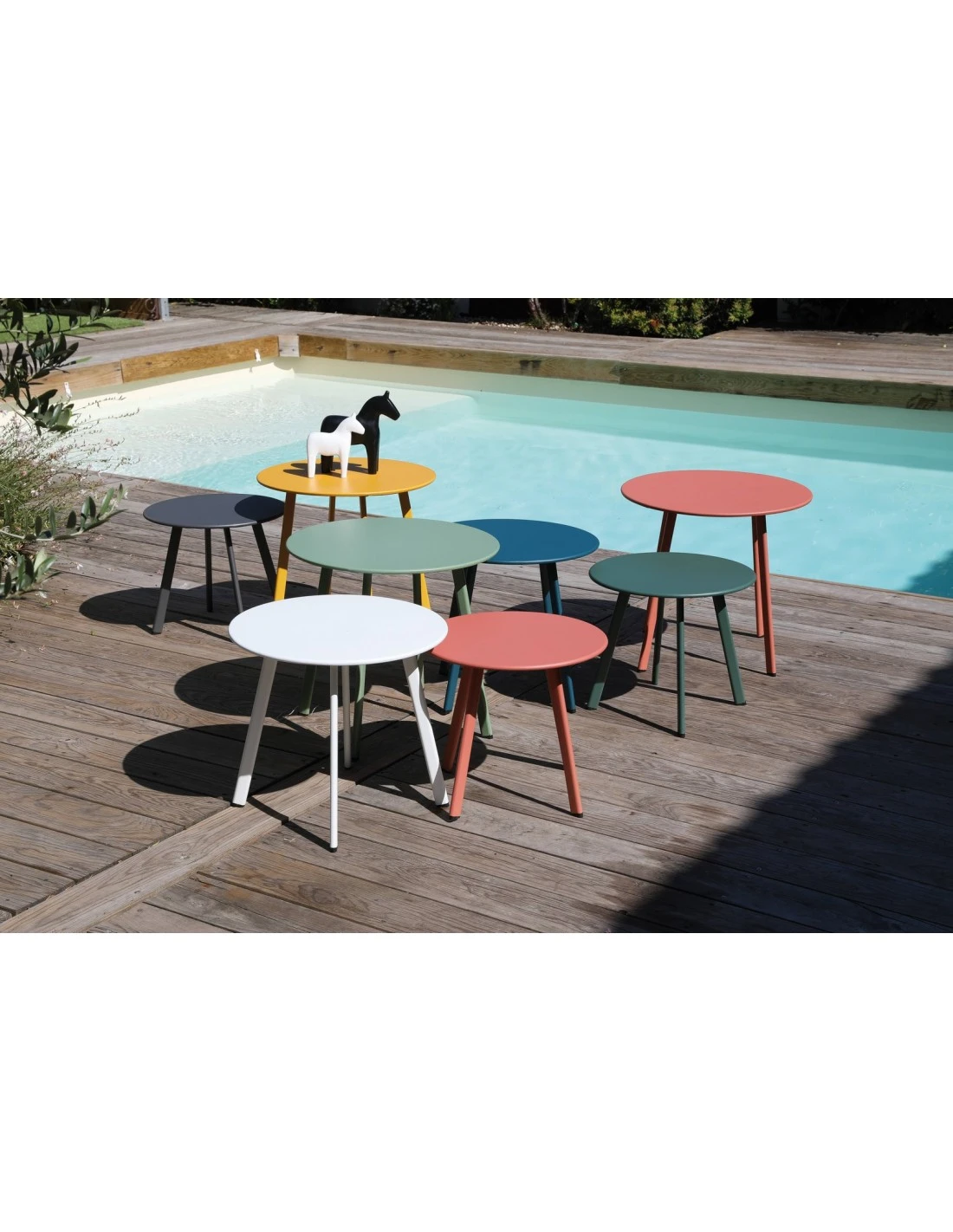 Table d'appoint MASSAI Ø50 cm - Acier époxy - Miel Table D'appoint MASSAI Ø50 Cm - Acier époxy - Miel -Magasin De Jardin Et D'extérieur table d appoint massai o50 cm acier epoxy 1