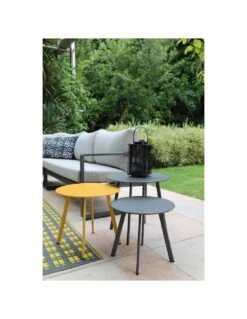 Table D'appoint MASSAI Ø50 Cm - Acier époxy - Vert Light 3 Table D'appoint MASSAI Ø50 Cm - Acier époxy - Vert Light -Magasin De Jardin Et D'extérieur table d appoint massai o50 cm acier epoxy 5