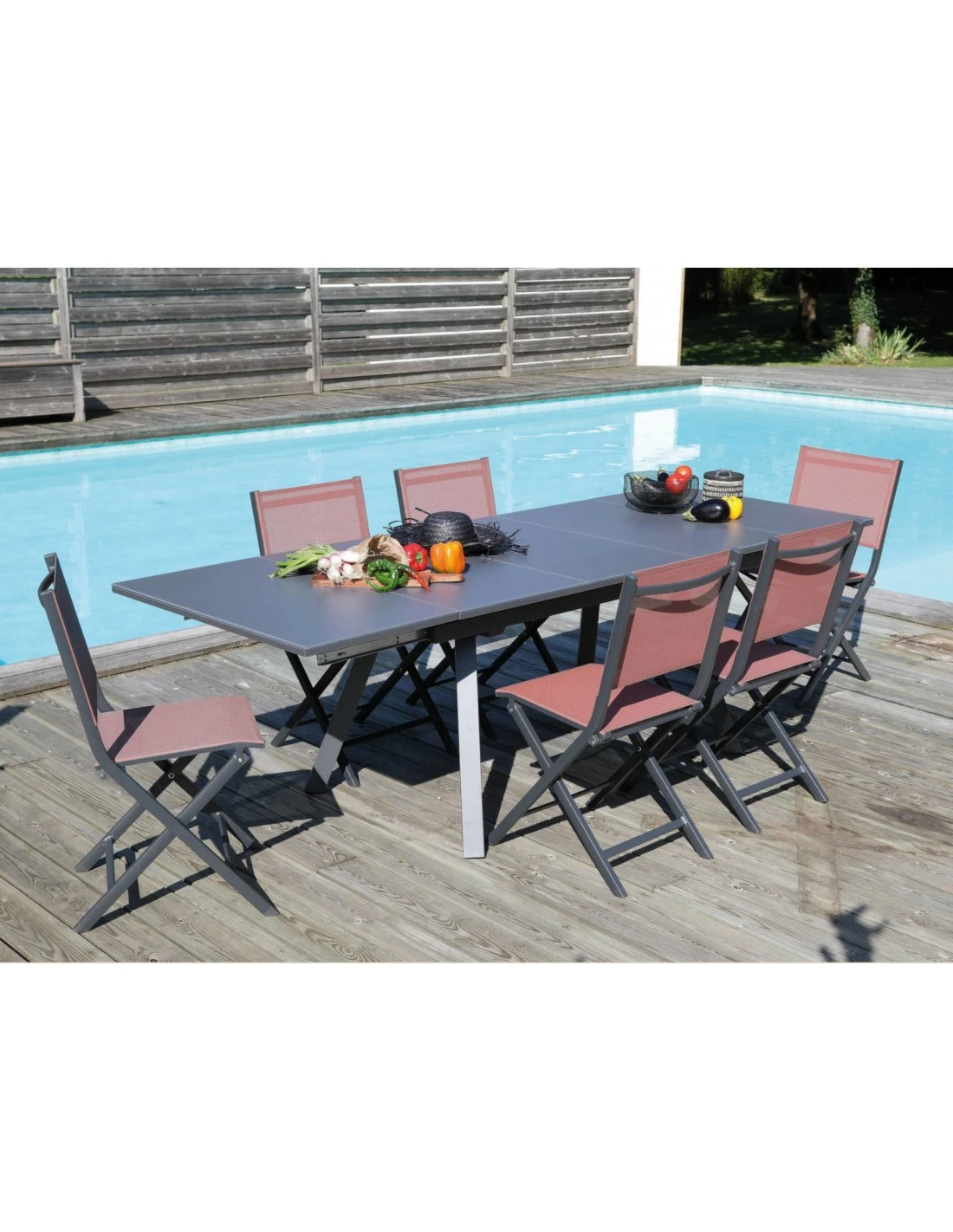 Table de jardin AGRA extensible 150/200/250 cm - Aluminium et verre - Graphite / Gris Table De Jardin AGRA Extensible 150/200/250 Cm - Aluminium Et Verre - Graphite / Gris -Magasin De Jardin Et D'extérieur table de jardin agra extensible 150200250 cm aluminium et verre graphite gris 5