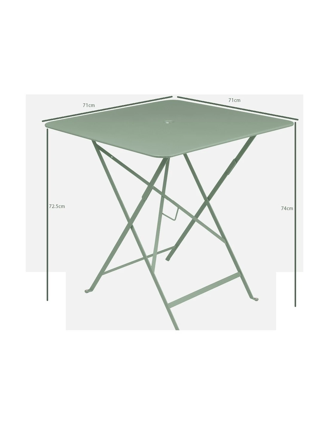 Table de jardin Bistro 71x71 cm - Métal pliante carrée - Gris Orage Table De Jardin Bistro 71x71 Cm - Métal Pliante Carrée - Gris Orage -Magasin De Jardin Et D'extérieur table de jardin bistro 71x71 cm metal pliante carree 13