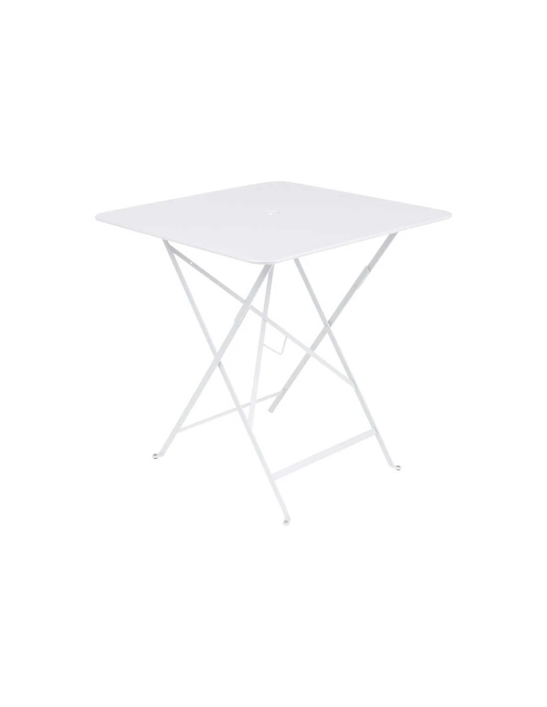 Table de jardin Bistro 71x71 cm - Métal pliante carrée - Blanc Coton Table De Jardin Bistro 71x71 Cm - Métal Pliante Carrée - Blanc Coton -Magasin De Jardin Et D'extérieur table de jardin bistro 71x71 cm metal pliante carree 2