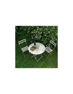 Table De Jardin Bistro D.77 Cm - Ronde Pliante Métal - Blanc Coton 4 Table De Jardin Bistro D.77 Cm - Ronde Pliante Métal - Blanc Coton -Magasin De Jardin Et D'extérieur table de jardin bistro d77 cm ronde pliante metal 15