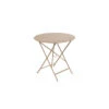 Table De Jardin Bistro D.77 Cm - Ronde Pliante Métal - Muscade