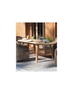 Table De Jardin En Bois Lola En Teck 200/240 Cm -Magasin De Jardin Et D'extérieur table de jardin en bois lola en teck proloisirs 6