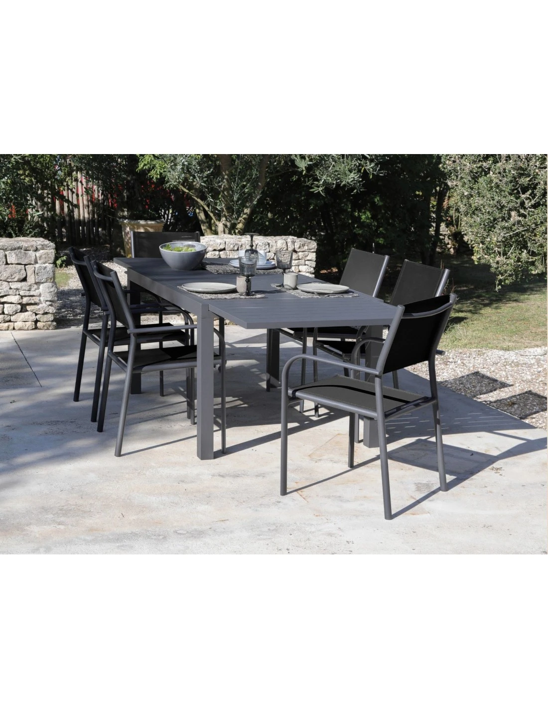 Table de jardin extensible Alice - Aluminium Graphite - 140 / 240 Table De Jardin Extensible Alice - Aluminium Graphite - 140 / 240 -Magasin De Jardin Et D'extérieur table de jardin extensible alice aluminium graphite 140 240 1