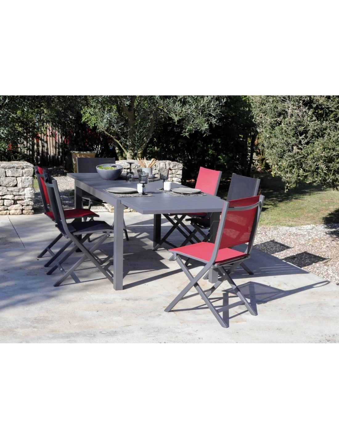Table de jardin extensible Alice - Aluminium Graphite - 140 / 240 Table De Jardin Extensible Alice - Aluminium Graphite - 140 / 240 -Magasin De Jardin Et D'extérieur table de jardin extensible alice aluminium graphite 140 240 3