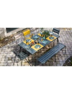 Table De Jardin Monceau 194 X 94 CM - 8 Personnes - Carbone 2 Table De Jardin Monceau 194 X 94 CM - 8 Personnes - Carbone -Magasin De Jardin Et D'extérieur table de jardin monceau 194 x 94 cm 8 personnes 7