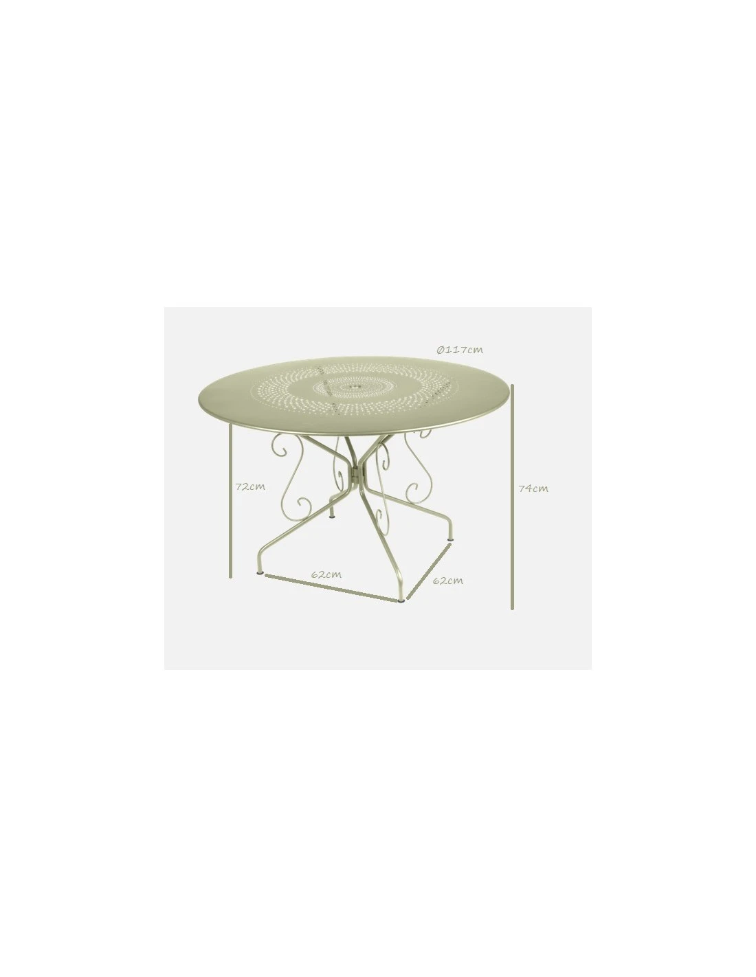 Table de jardin Montmartre D.117 cm - Métal ronde - cerise noire Table De Jardin Montmartre D.117 Cm - Métal Ronde - Cerise Noire -Magasin De Jardin Et D'extérieur table de jardin montmartre d117 cm metal ronde cerise noire 2