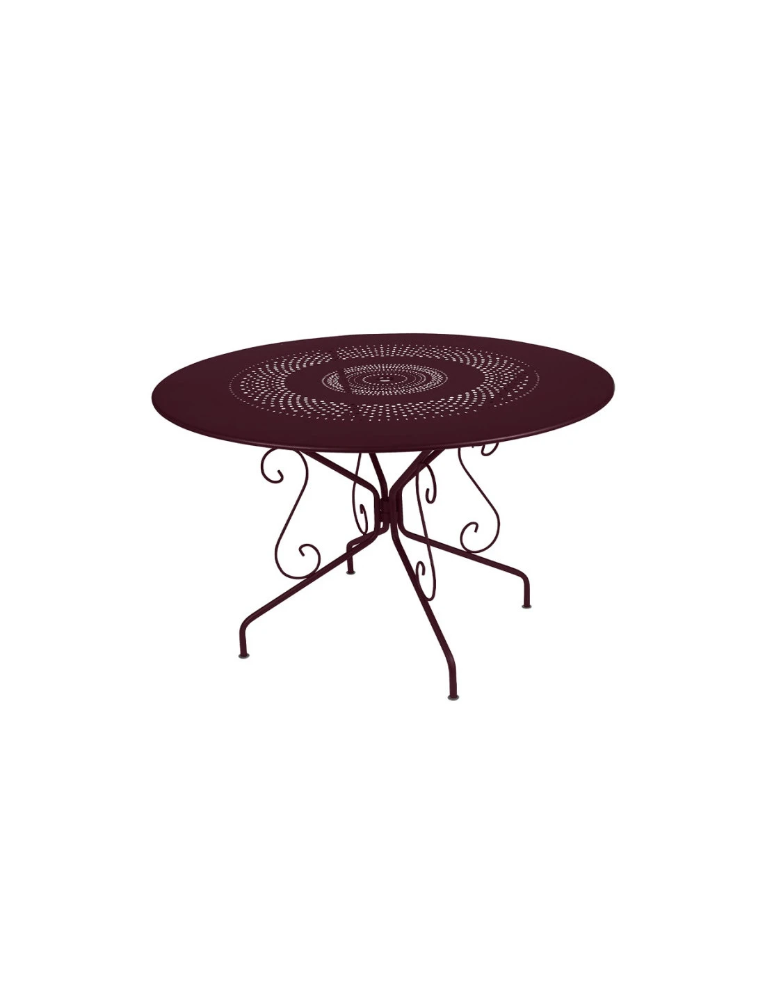 Table de jardin Montmartre D.117 cm - Métal ronde - cerise noire Table De Jardin Montmartre D.117 Cm - Métal Ronde - Cerise Noire -Magasin De Jardin Et D'extérieur table de jardin montmartre d117 cm metal ronde cerise noire