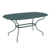 Table De Jardin Opéra Ovale 160 X 90 Cm - Métal Acier - Gris Orage