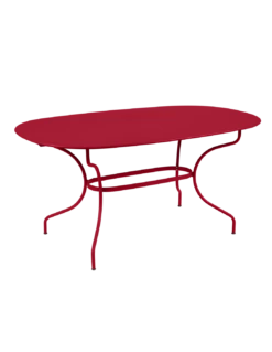 Table De Jardin Opéra Ovale 160 X 90 Cm - Métal Acier - Piment