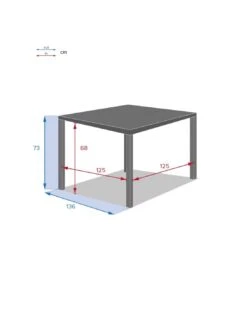Table De Jardin Piazza Carrée 8 Personnes - Aluminium 4 Table De Jardin Piazza Carrée 8 Personnes - Aluminium -Magasin De Jardin Et D'extérieur table de jardin piazza carree 8 personnes aluminium 4