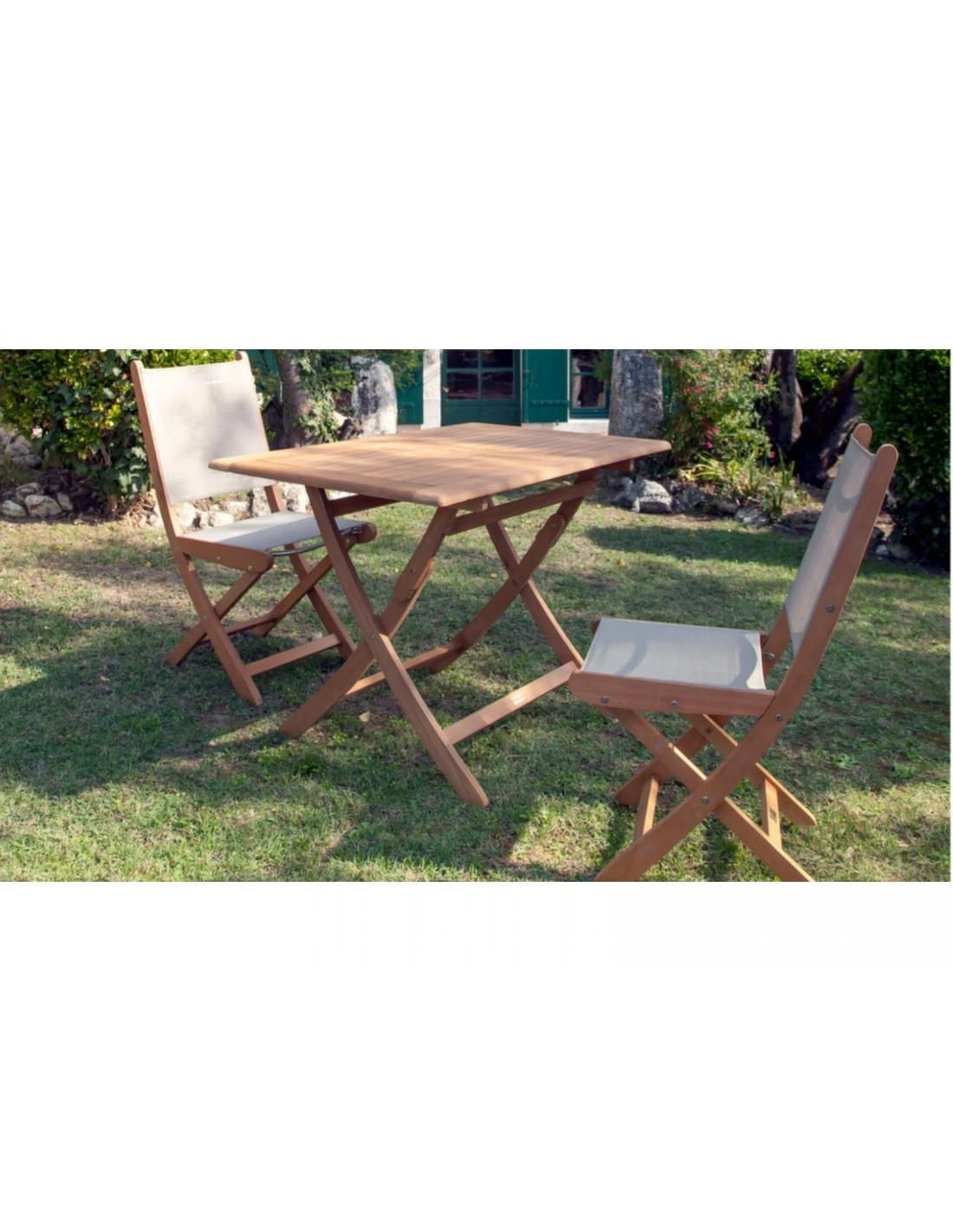 Table de Jardin Sophie Pliante en Bois d'eucalyptus - 70 x 70 cm Table De Jardin Sophie Pliante En Bois D'eucalyptus - 70 X 70 Cm -Magasin De Jardin Et D'extérieur table de jardin sophie pliante bois d eucalyptus proloisirs 1