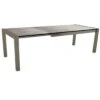 Table Extensible Anthracite 174 (214/254) X 90cm Plateau HPL - HPL SILVERSTAR SMOKY