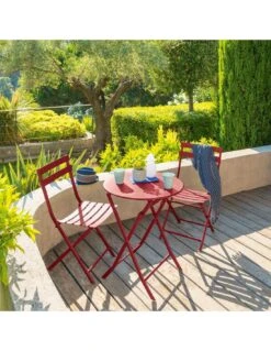 Table Pliante Ronde Greensboro 2 Places - Acier époxy