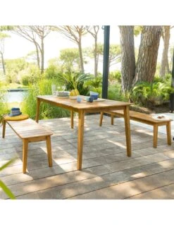 Table Rectangulaire TIWI En Bois D'Acacia