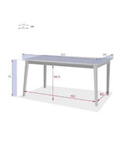 Table Rectangulaire TIWI En Bois D'Acacia -Magasin De Jardin Et D'extérieur table rectangulaire tiwi en bois d acacia 7