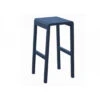 Tabouret Haut Antonino - Aluminium Bleu