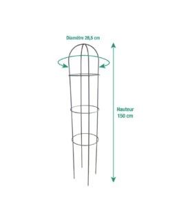 Tipis "obélisque" Anthracite Au Choix - 2 M