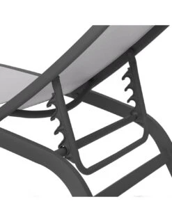 Transat Bonao 4 Positions - Aluminium Et Texaline - Graphite / Galet 4 Transat Bonao 4 Positions - Aluminium Et Texaline - Graphite / Galet -Magasin De Jardin Et D'extérieur transat bonao 4 positions aluminium et texaline graphite galet 4