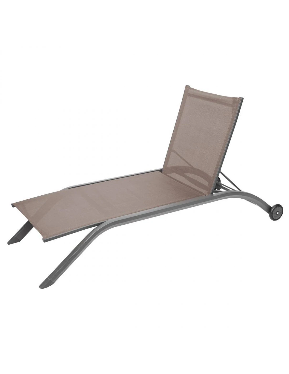 Transat de jardin Milenio - 5 Positions - Aluminium et texaline - Noisette / Tonka Transat De Jardin Milenio - 5 Positions - Aluminium Et Texaline - Noisette / Tonka -Magasin De Jardin Et D'extérieur transat de jardin milenio 5 positions aluminium et texaline noisette tonka 1