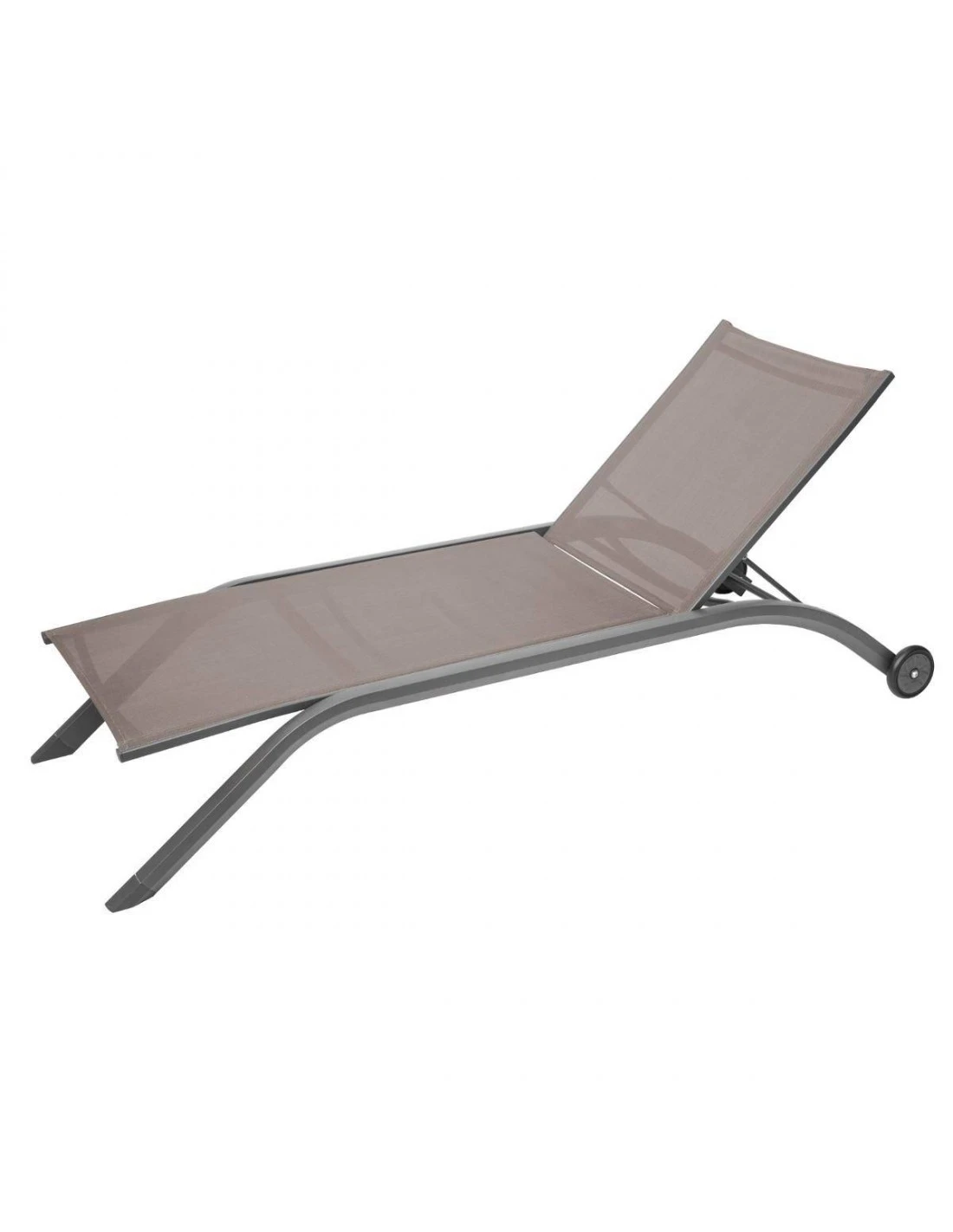 Transat de jardin Milenio - 5 Positions - Aluminium et texaline - Noisette / Tonka Transat De Jardin Milenio - 5 Positions - Aluminium Et Texaline - Noisette / Tonka -Magasin De Jardin Et D'extérieur transat de jardin milenio 5 positions aluminium et texaline noisette tonka