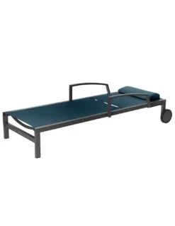 Transat De Jardin Ocala 4 Positions Aluminium Et Texaline - Graphite / Anthracite -Magasin De Jardin Et D'extérieur transat de jardin ocala 4 positions aluminium et texaline 2