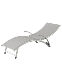 Transat Pliant Samba - 4 Positions - Aluminium Anodisé - Galet