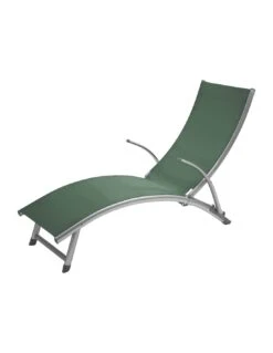 Transat Pliant Samba - 4 Positions - Aluminium Anodisé - Graphite / Olive -Magasin De Jardin Et D'extérieur transat pliant samba 4 positions aluminium anodise graphite olive 4