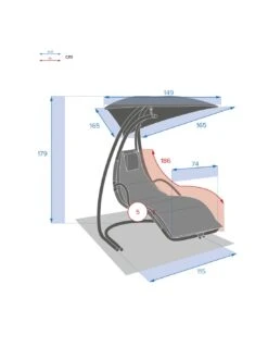 Transat Suspendu Majorque Ardoise En Acier époxy -Magasin De Jardin Et D'extérieur transat suspendu majorque ardoise en acier epoxy 7